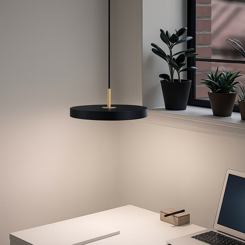 Moderne Hanglamp Rond – Minimalistisch Design met LED – Ø30 cm – Zwart