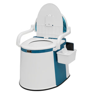 Draagbaar Toilet met Afneembare Binnenemmer & Toiletpapierhouder – Essentieel voor Reizen & Kamperen