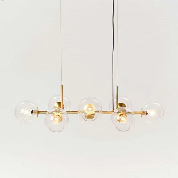 Scandinavische kroonluchter hanglamp met glazen bollen – Moderne plafondlamp