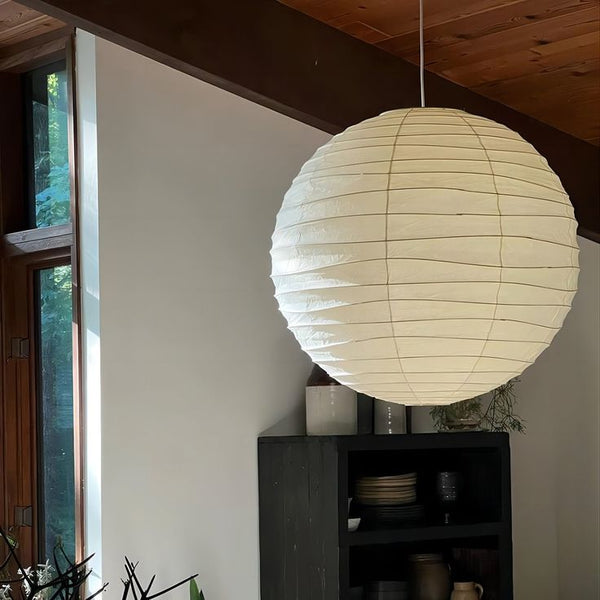 Bolvormige LED Hanglamp met Papieren Ontwerp – Moderne Plafondlamp voor Woonkamer, Eetkamer & Slaapkamer