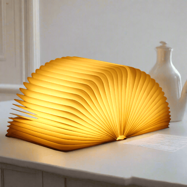 Oplaadbare Vouwboek Lamp – Magische LED Tafellamp voor Sfeervolle Woondecoratie