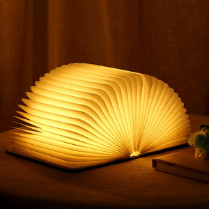 Oplaadbare Vouwboek Lamp – Magische LED Tafellamp voor Sfeervolle Woondecoratie