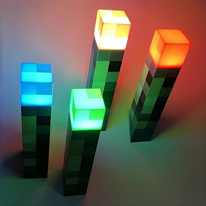 Ultra Felle Oplaadbare LED Pixel Lamp – Retro Gaming Stijl Sfeerverlichting voor Huis & Bureau