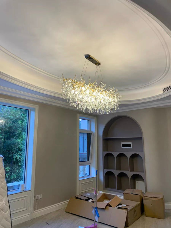 Elegante Takkenkroonluchter Plafondlamp – Moderne Kristallen Hanglamp