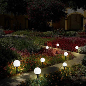 Zonne-Tuinpadverlichting – Warm Wit LED Buitenverlichting voor Paden & Bloembedden