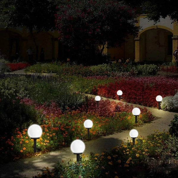 Zonne-Tuinpadverlichting – Warm Wit LED Buitenverlichting voor Paden & Bloembedden