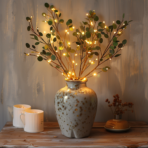 Magische Feeën Geïnspireerde Decoratieve Taklamp – 70cm LED Twijgverlichting