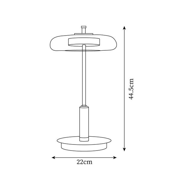 Rondo Tafellamp – Elegante LED Verlichting voor Woonkamer & Slaapkamer