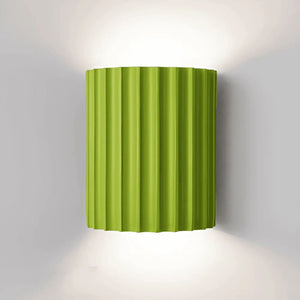 Moderne Gestreepte LED Wandlamp van Resin – Scandinavische Sfeerverlichting voor Gezellige Interieurs