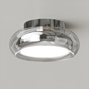 Moderne Minimalistische Plafondlamp  Zwarte Glazen Lamp voor Woonkamer, Slaapkamer & Gang