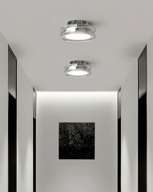 Moderne Minimalistische Plafondlamp  Zwarte Glazen Lamp voor Woonkamer, Slaapkamer & Gang