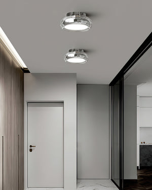 Moderne Minimalistische Plafondlamp  Zwarte Glazen Lamp voor Woonkamer, Slaapkamer & Gang