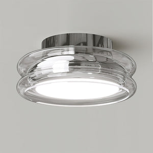 Moderne Minimalistische Plafondlamp  Zwarte Glazen Lamp voor Woonkamer, Slaapkamer & Gang