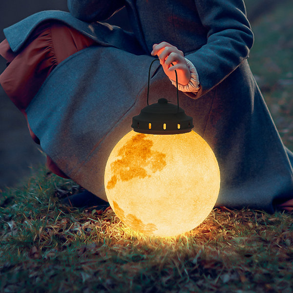 Maan Geïnspireerde Solar LED Tuinlamp – Decoratieve Buitenverlichting voor Terras, Balkon & Tuin
