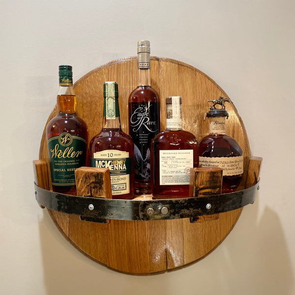 Rustic Bourbon Wandplank Authentieke Gerecycleerde Vatdisplay voor Whiskeycollecties