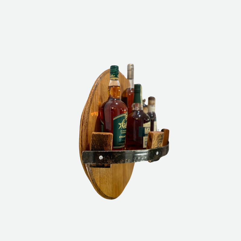 Rustic Bourbon Wandplank Authentieke Gerecycleerde Vatdisplay voor Whiskeycollecties