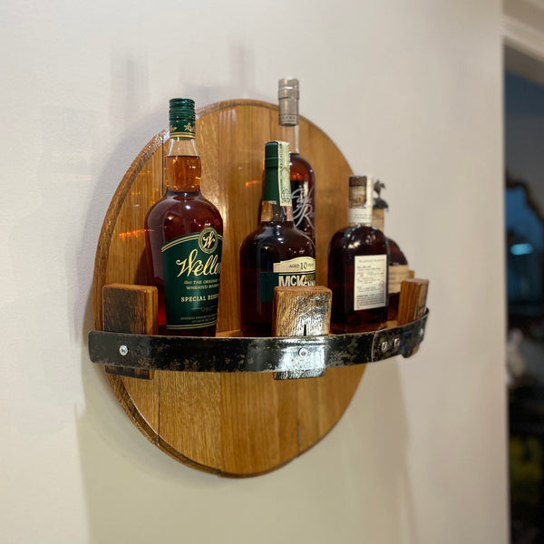 Rustic Bourbon Wandplank Authentieke Gerecycleerde Vatdisplay voor Whiskeycollecties