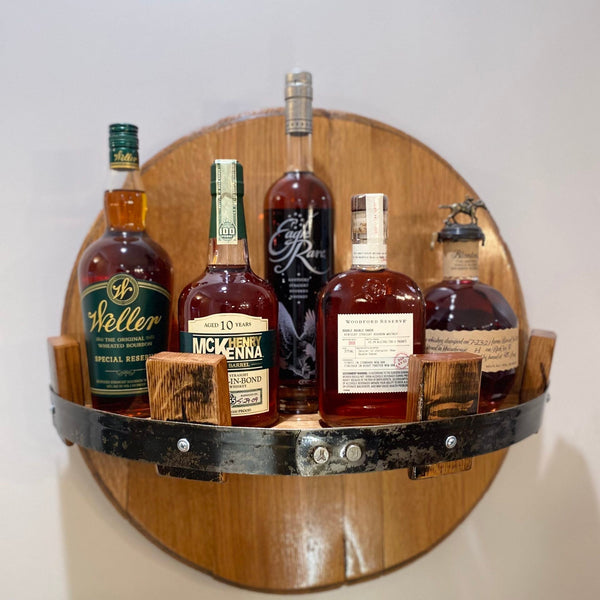 Rustic Bourbon Wandplank Authentieke Gerecycleerde Vatdisplay voor Whiskeycollecties