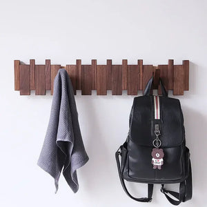 Houten Piano Kapstok – Stijlvolle Wandorganizer voor Hal