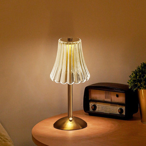 Gouden Kristallen Tafellamp – Elegante Woonverlichting met Sprankelend Design