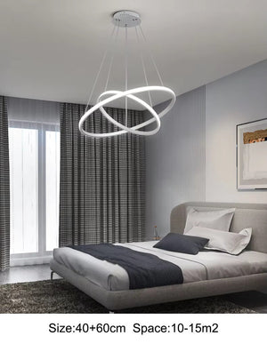 Moderne Geometrische LED Hanglamp – Infinity Lus Plafondlamp