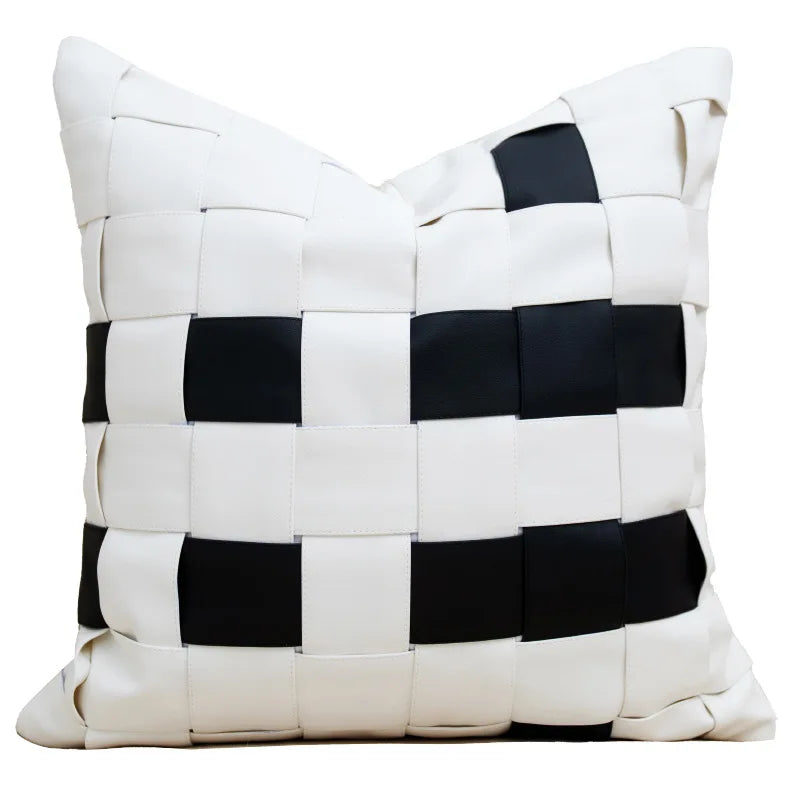 Giovanni Italia Prima Lusso Zwarte Kussenhoes 45×45 cm – Luxe Handgemaakt Italiaans Design