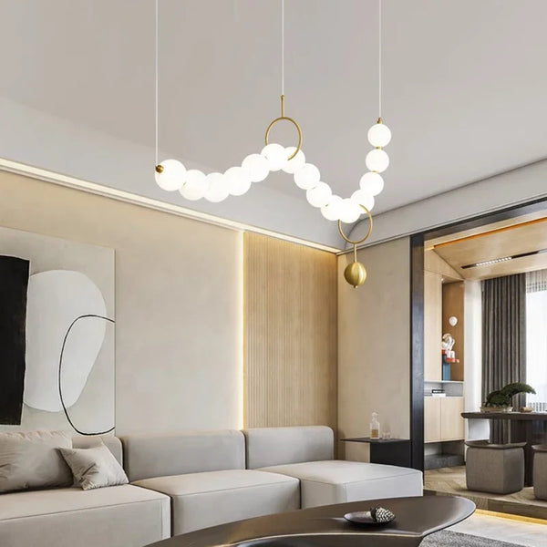 Zeliorao Moderne LED Hanglamp – Design Plafondlamp met Afstandsbediening voor Eetkamer & Woonkamer
