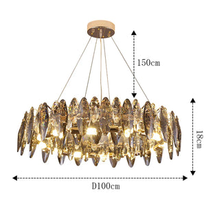 Cristarôme Luxe Kristallen Hanglamp – Moderne Dimbare Plafondlamp voor Woonkamer & Slaapkamer