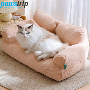 SofaLux Luxe Kattenbed – Pluche Winterbank voor Katten en Kleine Honden