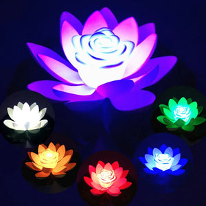 Drijvende Lotus LED Vijver- & Zwembadlamp – Waterdichte Decoratieve Tuinverlichting