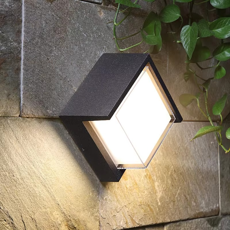 Moderne Buitenlamp met Bewegingssensor – Waterdichte LED Wandlamp voor Tuin, Terras & Voordeur
