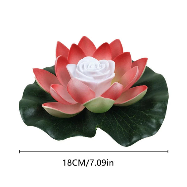 Drijvende Lotus LED Vijver- & Zwembadlamp – Waterdichte Decoratieve Tuinverlichting