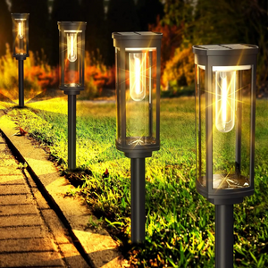 Waterdichte Zonne-energie Tuinlantaarns voor Buiten, Pad & Terrasverlichting