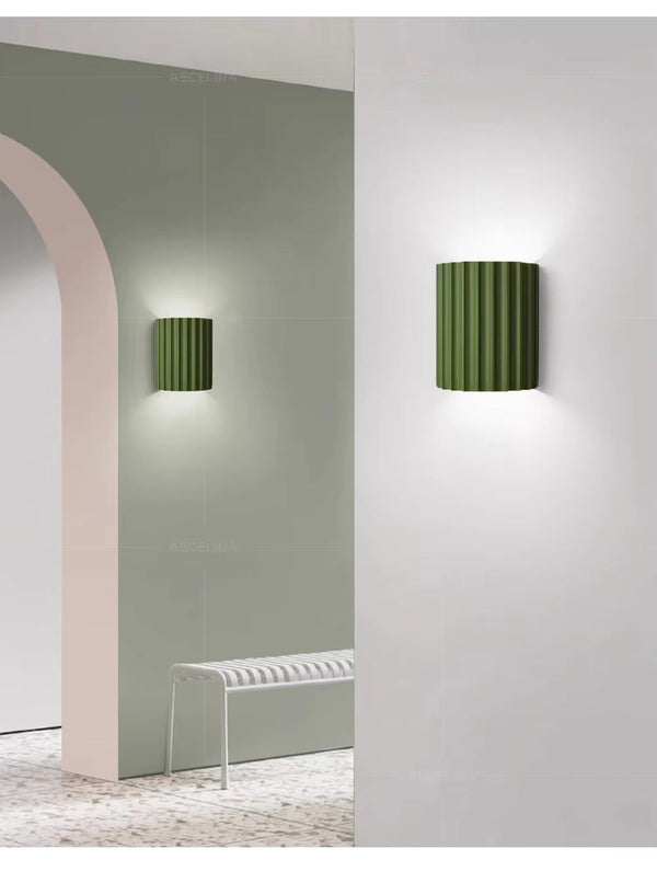 Moderne Geribbelde Wandleuchte  Stijlvolle Architectonische Wandlamp voor Interieur