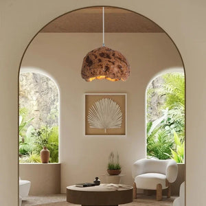 Design Hanglamp Resiluxia – Bruin IJzer & Harshanger met LED