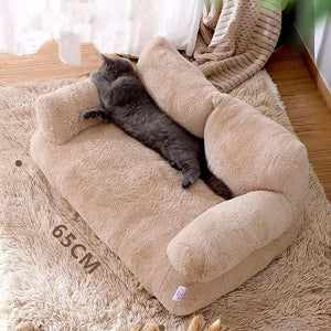 SofaLux Luxe Kattenbed – Pluche Winterbank voor Katten en Kleine Honden