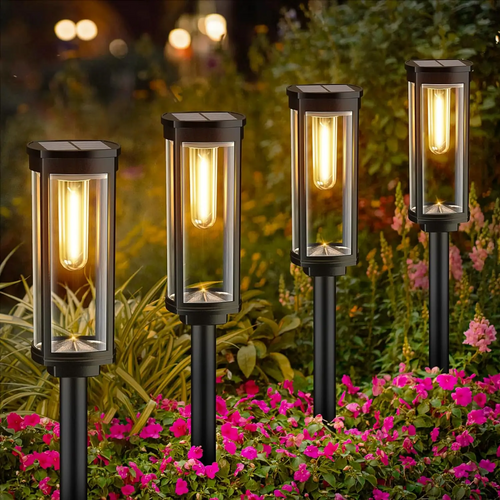 Waterdichte Zonne-energie Tuinlantaarns voor Buiten, Pad & Terrasverlichting