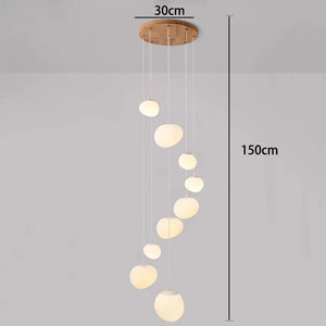 Orialys Moderne Kroonluchter – Grote Gouden LED Hanglamp voor Woonkamer & Trapgat