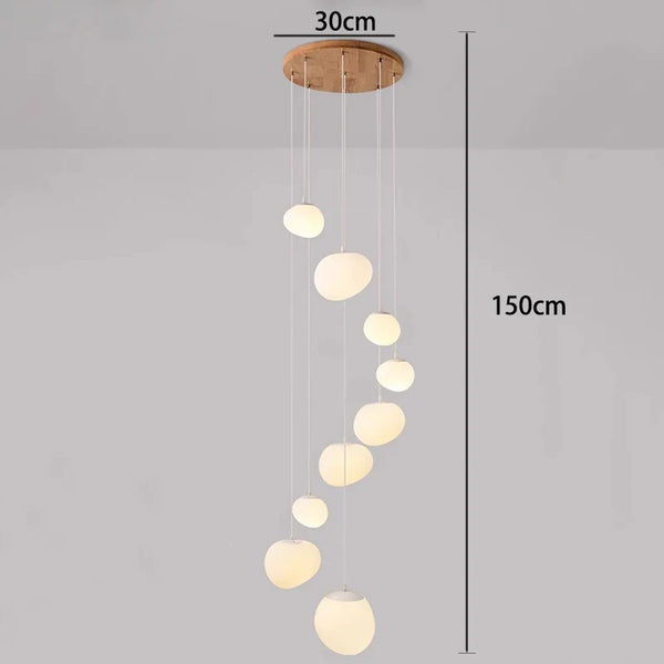 Orialys Moderne Kroonluchter – Grote Gouden LED Hanglamp voor Woonkamer & Trapgat