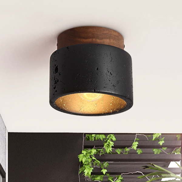 Plafondlamp in Natuursteenstijl – Moderne Sfeerverlichting voor Thuis
