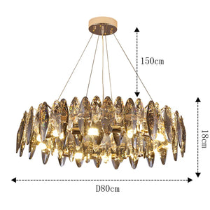 Cristarôme Luxe Kristallen Hanglamp – Moderne Dimbare Plafondlamp voor Woonkamer & Slaapkamer