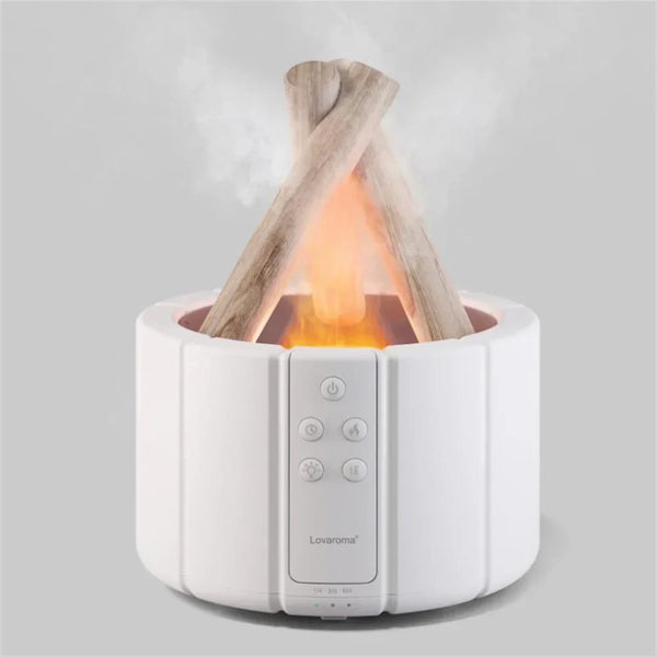 Flame Glow Tafellamp – Sfeervolle LED Vlam Effect Lamp met Luchtbevochtiger voor Gezellige Interieurs
