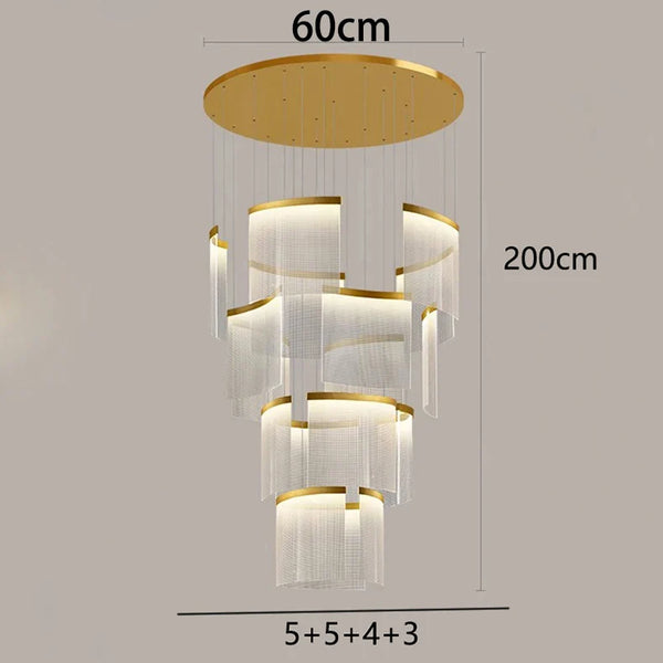 Célano Moderne Design Hanglamp – Grote LED Hanglamp voor Woonkamer en Eetkamer
