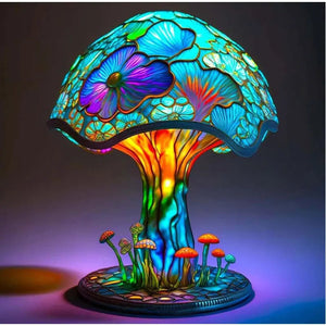 Kleurrijke Paddenstoeltafellamp – LED USB Licht voor Woondecoratie