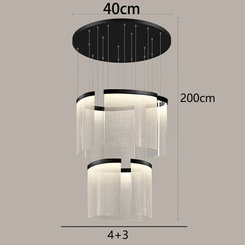 Célano Moderne Design Hanglamp – Grote LED Hanglamp voor Woonkamer en Eetkamer