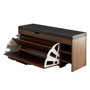 Schoenenkast met Zitbank – Compact Schoenenrek met Opbergruimte voor Hal & Entree