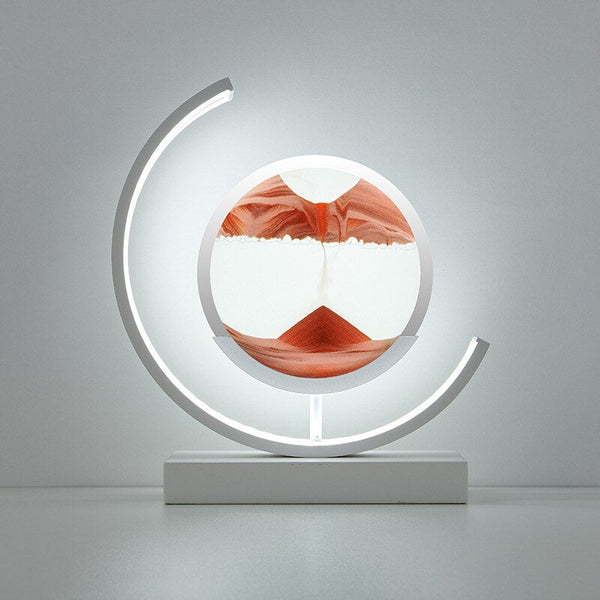 Zandlamp – Bewegende Zandkunst Tafellamp met Verstelbaar LED Licht