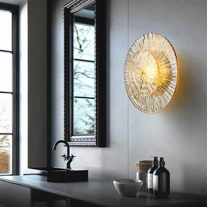Minimalistische Ronde Wandlamp Moderne Glazen Wandverlichting voor Woonkamer, Hal & Slaapkamer