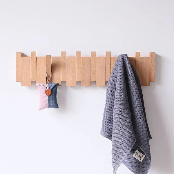 Houten Piano Kapstok – Stijlvolle Wandorganizer voor Hal