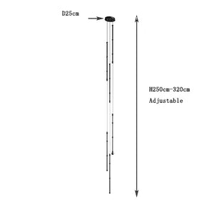 Curvella Zwarte Metalen Hanglamp – Moderne LED Design Lamp voor Woonkamer